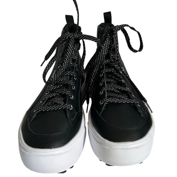 PUMA KAIA New $70 Black Platform Mid Top Synthetic Upper Sneakers Sz Women's 8.5 - Picture 1 of 7